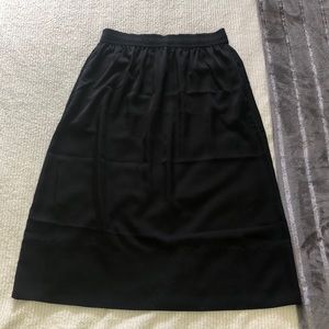 Silky Black Skirt